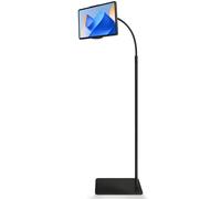 HOUSLUX Supporto universale per tablet in metallo girevole a 360°, perfetto per iPad, iPhone X, iPad Pro e dispositivi da 4,5 - 13 pollici (nero cenere)
