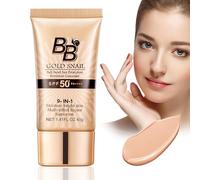 HOUSN BB Cream 9-in-1 SPF 50+, Crema Colorata Viso con Lumaca Dorata, Primer Opacizzante, Correttore & CC Cream SPF 50 per Copertura Naturale, Tutti i Tipi di Pelle (40g)