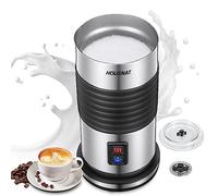 HOUSNAT Montalatte Elettrico Cappuccino, 4 in 1 Schiuma Latte 400W 200ML, Controllo della Temperatura Strix, Rivestimento Antiaderente, Ideale per Latte, Caffè, Cioccolato Caldo