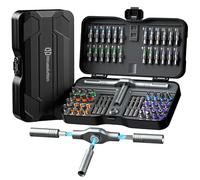 Housolution 66 in 1 Set di Cacciaviti a Rocchetto, Maniglia Sgabinabile, Testa 6,2°, Bit in Acciaio S2 Combinabili, Kit Portatile per Regali di Natale, Mobili, Computer, Biciclette, DIY