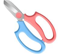 Housolution Cesoie, Cesoie Potatura da Giardino con Lame in Acciaio, Manico Ergonomico, Forbici per Giardinaggio, Accesori per Giardino Forbici Professionali per Potatura Fiori - Blu Chiaro + Rosa