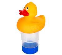 Housolution Dispenser Cloro, Galleggiante Dosatore di Cloro Piscina Regolabile Galleggiante Cloro da 11 Pollici Grande capacità Compresse di Bromo Piscina Antialghe - Giallo + Bianco