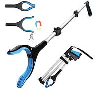 Housolution Pinza Telescopica Pieghevole, Pinza Magnetica da 110cm, Pinza da Giardino, Raccogli Frutta Telescopica, Raccogli Rifiuti, Prendi Oggetti in Lega di Alluminio, Strumento Multifunzione, Blu
