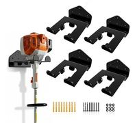 Housolution Supporto per Decespugliatore 8'' in Gomma, 4 Ganci Resistenti | Pratici ganci da parete per utensili da giardino,compatibili con decespugliatore,tagliasiepi,soffiatore di foglie e motosega
