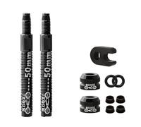 HOUSON 2 valvole tubeless per bicicletta, adattatore per valvola della bicicletta, prolunga francese, tubo della valvola Presta, 50 mm