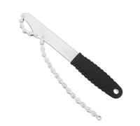 HOUSON Frusta a catena con chiave a gancio, frusta a catena per bicicletta, catena per pignone in acciaio al carbonio