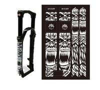 HOUSON Protezione 3D per forcella della bicicletta, materiale in PVC semi-morbido (500 micron), antigraffio, protezione UV e rimozione senza residui, set da 15 pezzi per MTB/bici da strada/skateboard