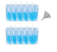 HOUSON Set di 50 bottiglie d'acqua pieghevoli, set di sacchetti riutilizzabili, per campeggio, feste, festival, bevande, 250 ml