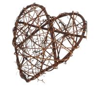Housoutil 1 Pz. Ciondolo a Cuore Pendente Decorazione Vimini Decorazioni Ciondolo Fai da Te Ornamenti del Cuore di Nozze Abbellimenti Decaffeinato Ghirlanda di Vite Kit Neon di Legno Coffee