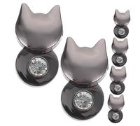 Housoutil 1 Set Cat Shaped Bag Locks Zinc Alloy Durable Turn Locks for Handbags Purses And Travel Bags Lightweight And Easy To Use 6 Pezzi