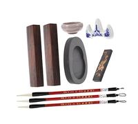 Housoutil 1 Set Completo Tesori Della Scrittura Kit Calligrafico con Pietra e Carta per Pratica Della Calligrafia per Studenti e Appassionati