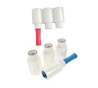 Housoutil 1 set di pellicola trasparente elastica con manico per spostare imballaggi mobili avvolgimento autoadesivo leggero termoretraibile portatile per un facile utilizzo colore casuale