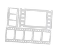 Housoutil 1 Set Fustelle per Goffratura Tagliare Muore Scrapbooking Fustellato Stencil Che Carte Carta Morire Cutter Piccola Fustellatura Silver Acciaio Inossidabile