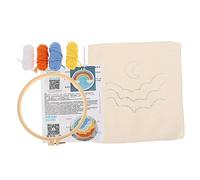 Housoutil 1 Set Kit Punch Needle per Principianti Completo per Ricamo DIY con Motivo Paesaggistico Materiali e Tecniche Semplici per Adulti