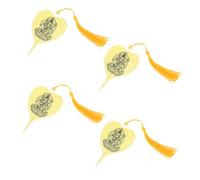 Housoutil 1 Set Segnalibri Buddisti Metallo Con Foglia Bodhi Set Decorazioni Per Libri Regali Creativi Per Lettori E Studenti 4 Pezzi