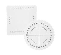 Housoutil 1 Set tessitore Kit di Tessitura Scheda per intrecciare Il Braccialetto Piastra Intrecciata del Cavo Perline Strumenti di Cucito Fai -da -Te Disco Intrecciato Schiuma di Eva Bianca
