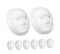 Housoutil 10 Maschera Maschere Vuote Per Donne Maschere Progetto Cosplay Mascherine Bianche Da Te Donne in Bianco