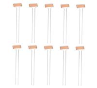 Housoutil 10 Pezzi 10 Etichette per Piante in Metallo Rame Resistenti alle Intemperie, Marcatori da Giardino Riutilizzabili Picchetti a Due Piedi, per Orto, Aiuole e Fioriere, Etichette per