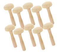 Housoutil 10 Pezzi Anch'io Paint Roller Legno per Intaglio Vernice a Naturale rulli per Pittura di Inchiostro Artigianale Strumento per la Stampa Artistica di Legno