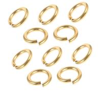 Housoutil 10 Pezzi Anello di Collegamento Anello di Salto Assortito bracciali Inter bracialetti Anelli di Salto Artigianali Fai da Te Kit per la Riparazione di Gioielli in Pelle Ottone