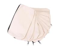 Housoutil 10 Pezzi astuccio per matite borsa con cerniera vuota astuccio per penne in tela Borsa per il trucco di tela stringa Cartoleria borse penna pochette trucchi supporto a matita Beige