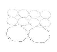 Housoutil 10 Pezzi Decorative Chinese Fan Frame Elegant Iron Petal Shaped DIY Wedding Craft Structure for Material Hand Fans for Stage And Photo Shoot