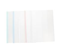 Housoutil 10 pezzi Documenti Trasparenti con Barra Scorrevole Organizer per Documenti e Rapporti Fascicoli Ufficio Ad Capacità Facile Colori Misti