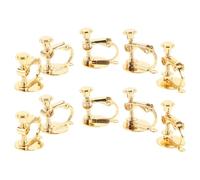 Housoutil 10 Pezzi kit per la produzione di orecchini EARRING ACCESSORI Golden