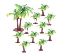 Housoutil 10 pezzi Mini Alberi Artificiali Palma da Cocco per Decorazioni Paesaggistiche Piante Tropicali in Miniatura per Scenografie Decorazioni Fotografiche e Ambienti Interni Design