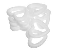Housoutil 10 Pezzi Modello di Bolla d'Amore Cuore Modulo Ghirlande Nozze Cuori A Forma di Fabbricazione Sagome di Polistirolo Espanso Ghirlanda di Natale Bianca Schiuma