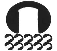 Housoutil 10 pezzi Naselli Antiscivolo in Silicone Morbido Nero Accessori Resistenti e Confortevoli Nasello a Forma di U per Comfort Senza Segni Compatibile Vista e Sole