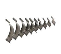 Housoutil 10 Pezzi Set di a Coltello Cutter Angolo Artigianato Multifunzione Strumento di Morire Kit punzone Strumento di punzonatura della Cintura Metallo Silver