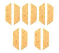 Housoutil 10 Pezzi Spugna Assorbente Gialla Protezione Punta e Riduzione Rumore, Facile da Pulire per Accessori Smerigliatrice Vetro per Progetti di Arte Vetraria