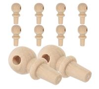 Housoutil 10 Pezzi Tappi per Bottiglie in Legno Grezzo Apertura, Terminali per Decorazioni Fai da Te e Creazioni di Mobili, Accessori per Utensili da Cucina e Bar, Chiusura Ermetica