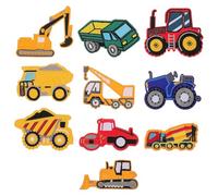 Housoutil 10 Pezzi Toppe da Cucire Ricamo di Camion dei Pompieri, Pratiche e Resistenti, per Decorare Abbigliamento e Accessori