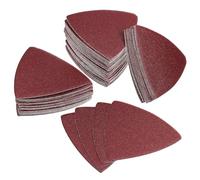 Housoutil 100 Pezzi Carta Abrasiva Efficiente Triangolare Autoadesiva in Ossido di Alluminio Tampone Levigatura per Levigatrice Oscillante per Lavori di Dettaglio