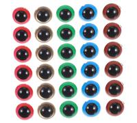 Housoutil 100 Set Occhi Sicuri in Plastica Rotondi per Animali all Uncinetto Occhi Colorati con Rondelle per Pupazzi DIY Orsi e Peluche Accessori per Lavori Creativi