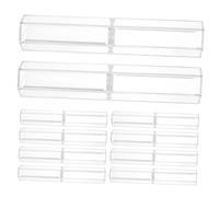 Housoutil 10pezzi Scatola per Penna Esagonale Trasparente Astuccio Vuoto per Matite Espositore per Penne Singolo Contenitore in Acrilico per Penne Portapenne per Regalo