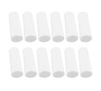 Housoutil 12 Pezzi Cilindro di Schiuma Solido Bianco 20x6 Cm per Artigianato Creativo e Lezioni di Matematica, Materiale Leggero e Sicuro e attività Fai da Te