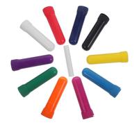 Housoutil 12 Set Tubi Vuoti per Inalatori Nasali Ricaricabili in Plastica con Stoppino in Cotone, Conserva le Proprietà Naturali degli Oli, Copertura Aderente per Aromaterapia Nasale Colore
