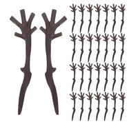 Housoutil 120 Pezzi di Corna di Cervo per Decorazioni Natalizie Artigianali Ornamento di Corna di Cervo in Plastica per Fermagli per Capelli