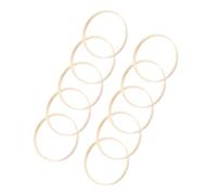 Housoutil 13 Pezzi Cerchi di Bambù Rotondi 10cm per Acchiappa Sogni e Ventagli da Interni, Telaio Portatile Resistente e Non Deformabile per Progetti Fai da Te