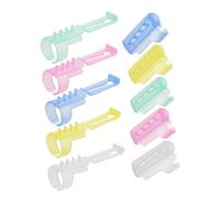 Housoutil 15 Pezzi Guida del Filo del Maglione Gadget Cavo Dito Maglieria Anelli Creare Strumento per Cucito Strumento per intrecciare Uncinetto portadita guidafilo Filato ad Anello plastica