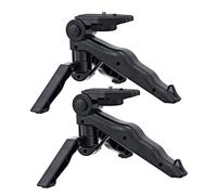 Housoutil 2 mini treppiedi per fotocamera compatta con morsetto con angoli per live streaming fotografia e video chat, supporto da tavolo leggero per una facile portabilità