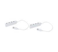Housoutil 2 Pezzi 4 USB 20 4 Porte Hub Convertitore Convertitore USB Più Porte USB Adattatori USB Caricatore USB Adattatore USB A 4 Porte Hub Extender Porta USB Extra Adattatore Hub Hub