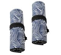 Housoutil 2 Pezzi Astuccio Arrotolabile Tela per Capacità con Slot per Temperamatite da Pratico e Facile da Trasportare