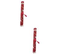 Housoutil 2 Pezzi Borsa Organizer per Uncinetto Rotolabile Confezione per Conservare e Trasportare Accessori per Lavori Stile Stampa