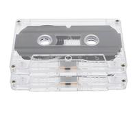 Housoutil 2 Pezzi Cassette Vuote da 30 Minuti Custodia in Plastica, Nastro Audio per Registrazione Vocale e Musica in Stile Vintage, Facili da Etichettare
