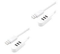 Housoutil 2 Pezzi Di Cavo Di Prolunga Caricatore Micro USB Cavo Di Prolunga USB Hub USB 30 Hub Alimentato Tipo C Stazione Di Ricarica Hub USB 3Hub USB 3A Linea Di Estensione Del