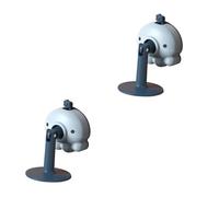 Housoutil 2 Pezzi Fermaporta Decorativo Adesivo per Elegante e Unico Adatto per Camera Letto Protezione Muro Chiodi Colore Blu